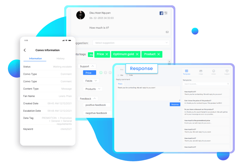 Conversation tag manager dashboard