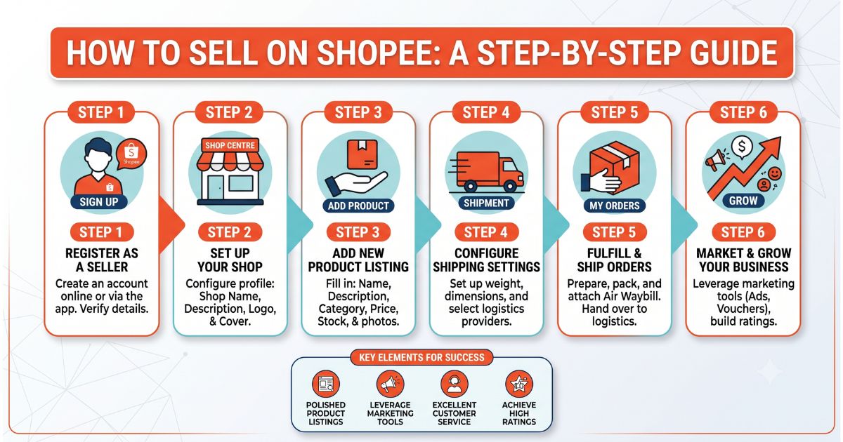 how to sell on shopee